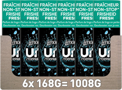 Lenor Unstoppables Duft-Booster Frischer Duft – 6 x 168 Gramm – Waschparfüm