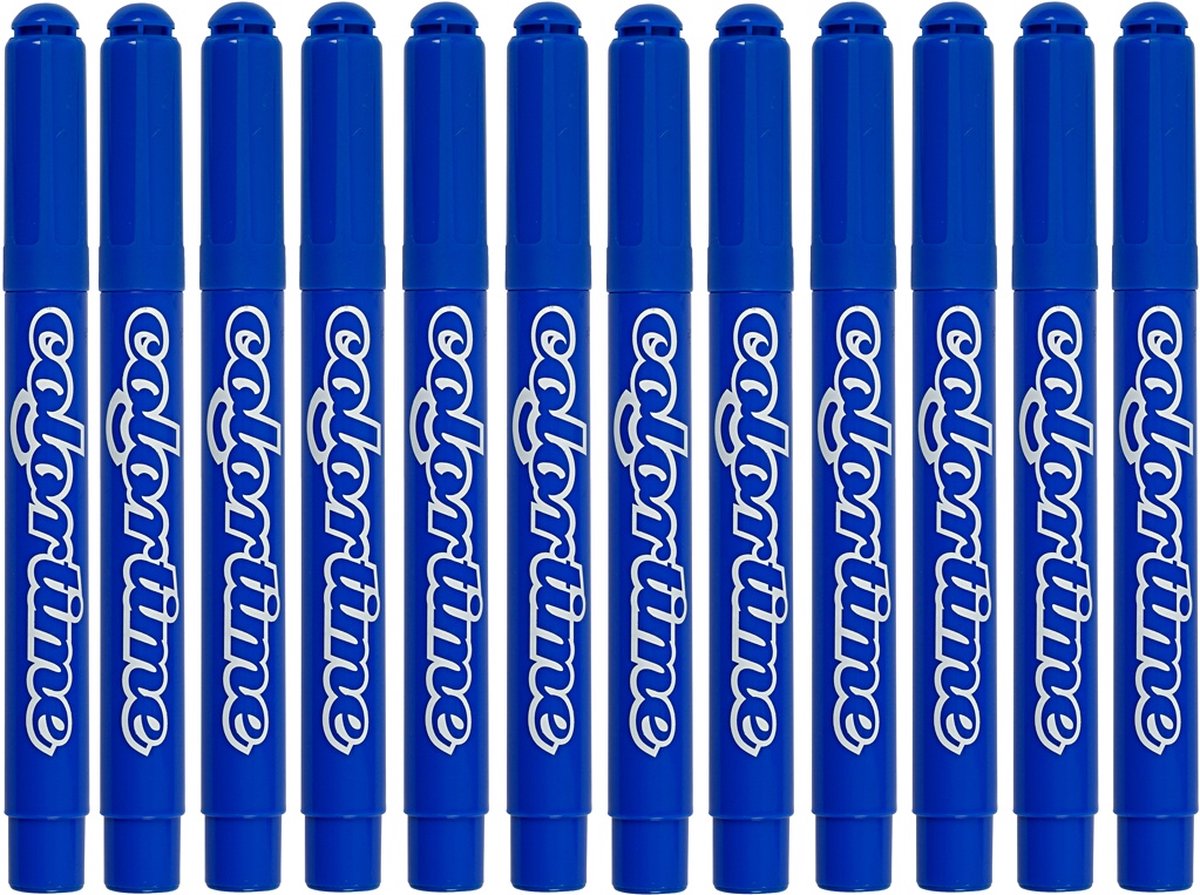 Colortime-Marker, Strichstärke 5 mm, Azurblau, 12 Stück, 1 Box