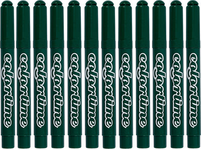 Grüne Jumbo -Marker, 12st.