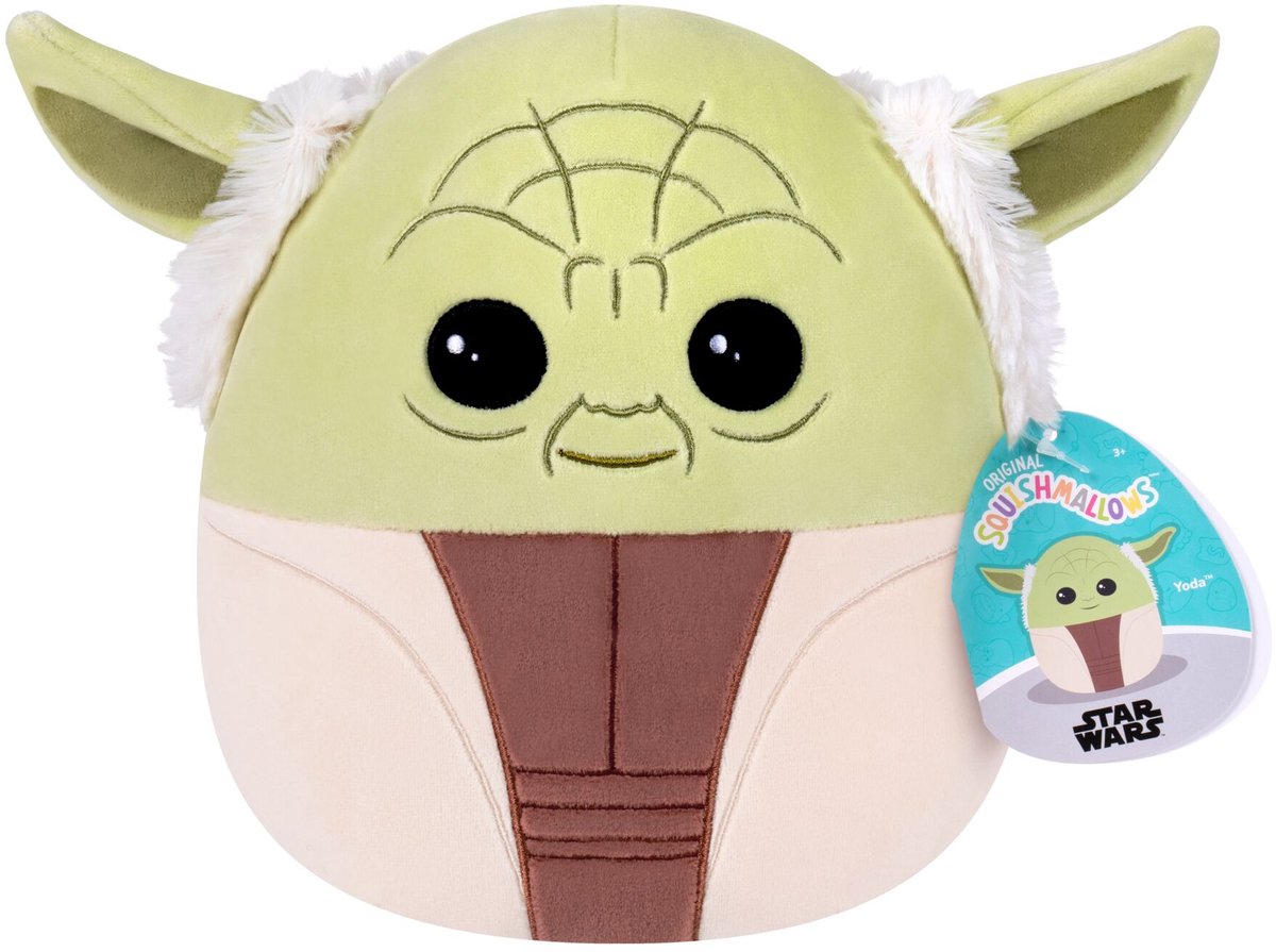 Squishmallows – Star Wars – kleiner Plüsch – Yoda – 20 cm Plüsch