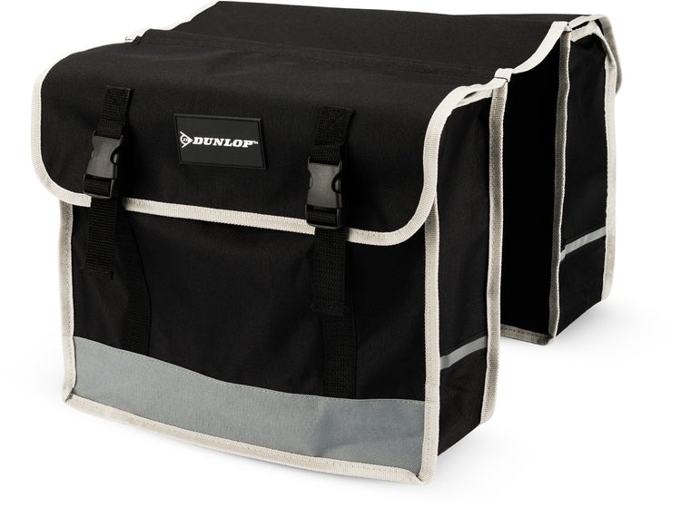 Dunlop - Doppelte Fahrradtasche - Schwarz - 26 l