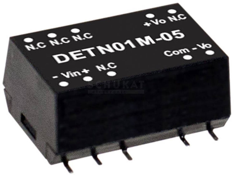 Mean Well Detn01M-15 DC-DC-Wandlermodul 34 mA 1 W Anzahl der Ausgänge: 2 x Inhalt 1 Stück(e)