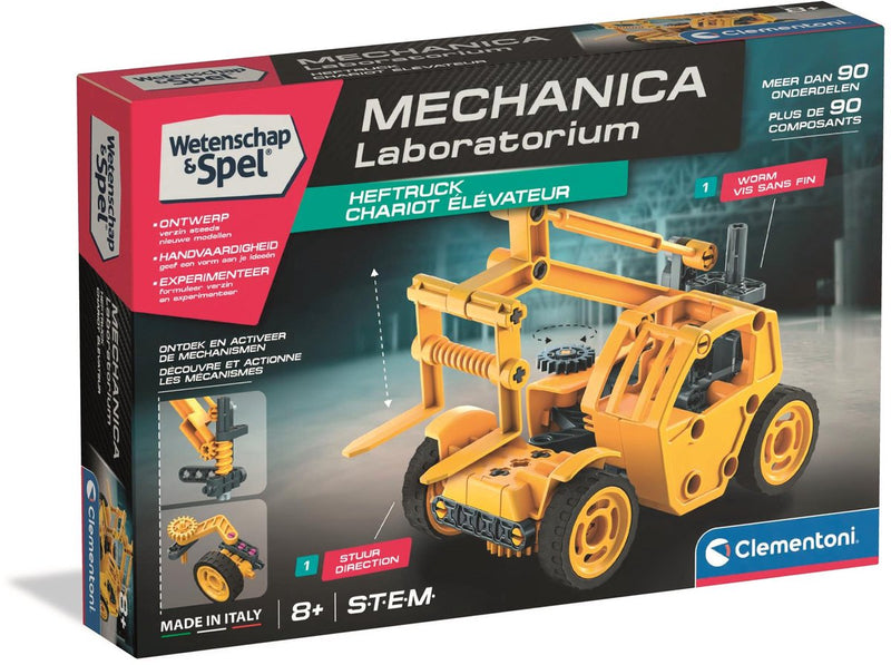 Clementoni Science and Spel - Mechaniklabor Bouwset, 120dlg.