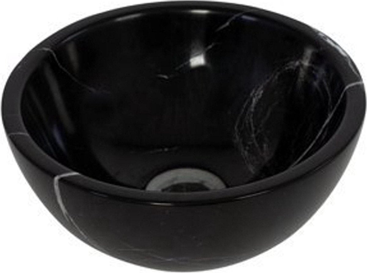 Plieger Mini-Rundwaschbecken – 26 x 26 x 12 cm – schwarzer Marmor