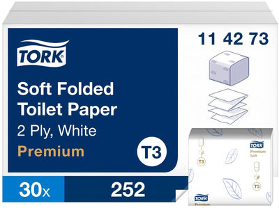 Toilettenpapier Tork Soft Premium Faltpackung 30 Stück