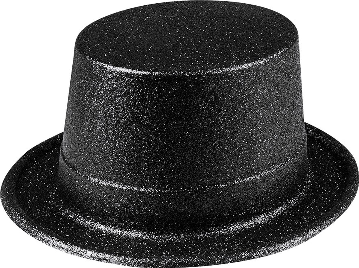 Boland – Hut Glitzer Schwarz – 57 – Erwachsene – Unisex – Glitzer und Glamour