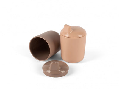 Dantoy Anti-Mess-Trinkbecher Beige Mokka, 2dlg.
