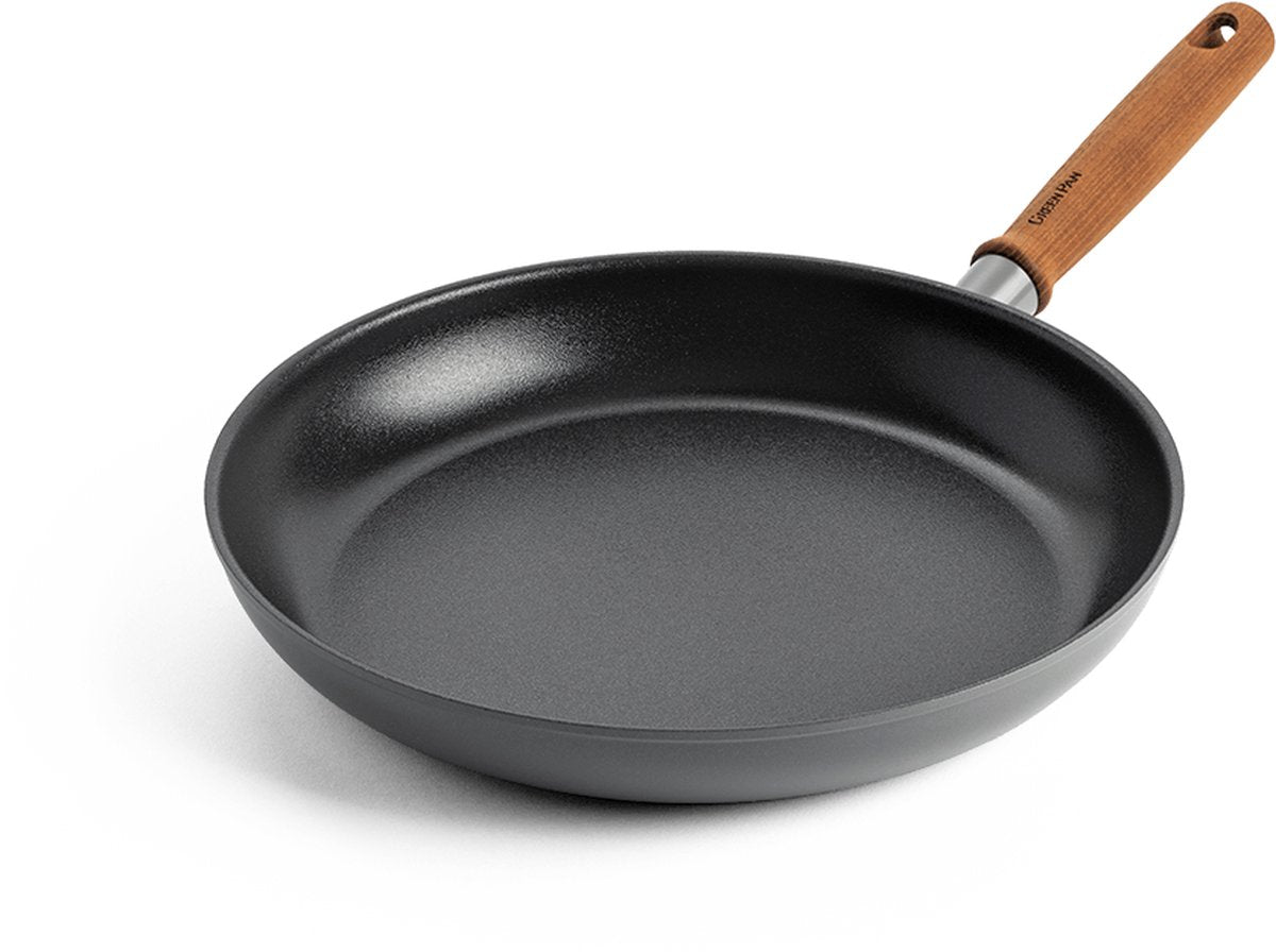 Greenpan Mayflower Pro Bratpfanne 30 cm – grau – Holzgriff – PFAS-frei