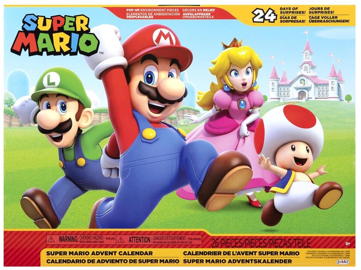 Jakks Nintendo Super Mario Mushroom Kingdom Adventskalender