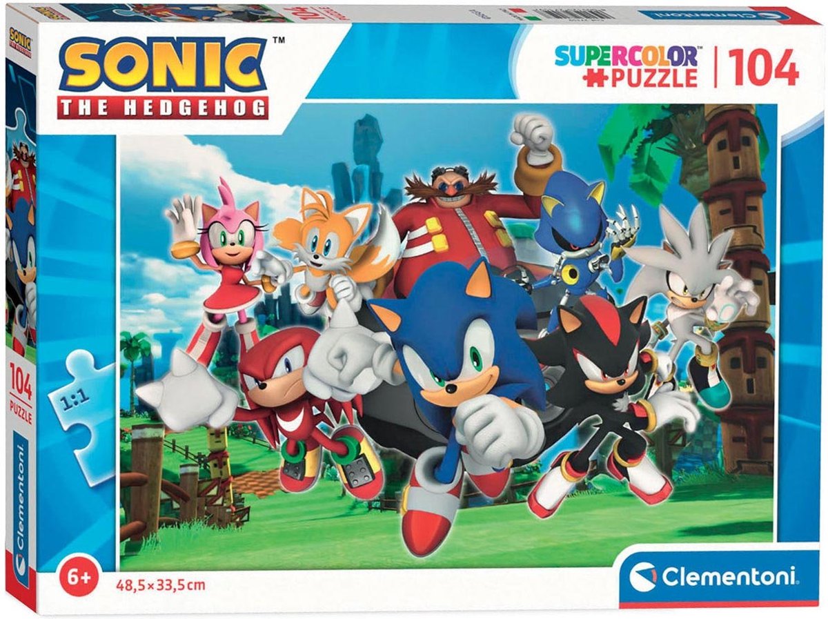 Clementoni Puzzle - Sonic, 104st.