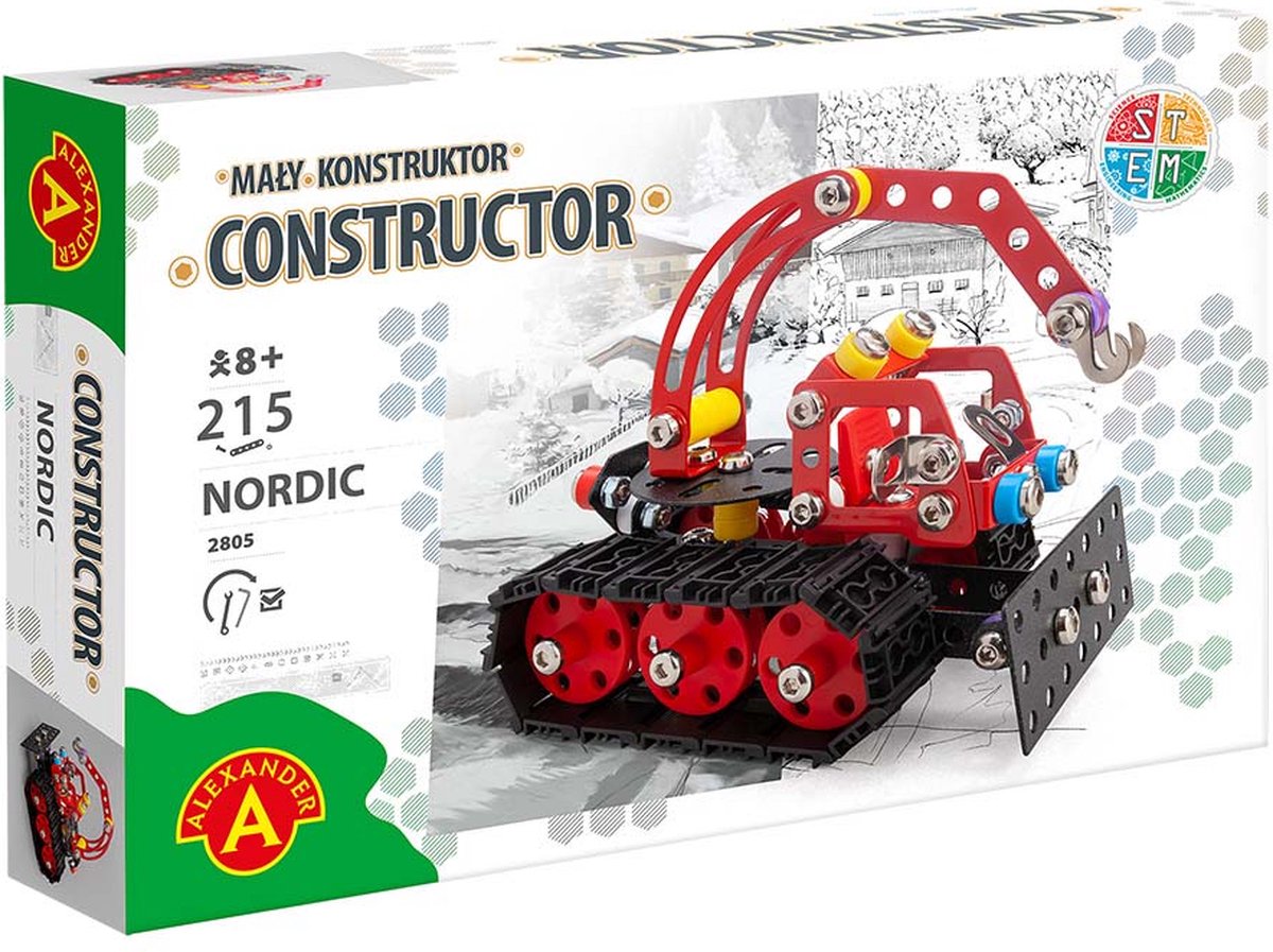 Alexander Toys Konstrukteur - Krankettenfahrzeug Nordic - 215tlg