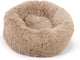 Beeztees Yali – Hundebett – Plüsch – flauschig – Beige – Durchm. 60 cm