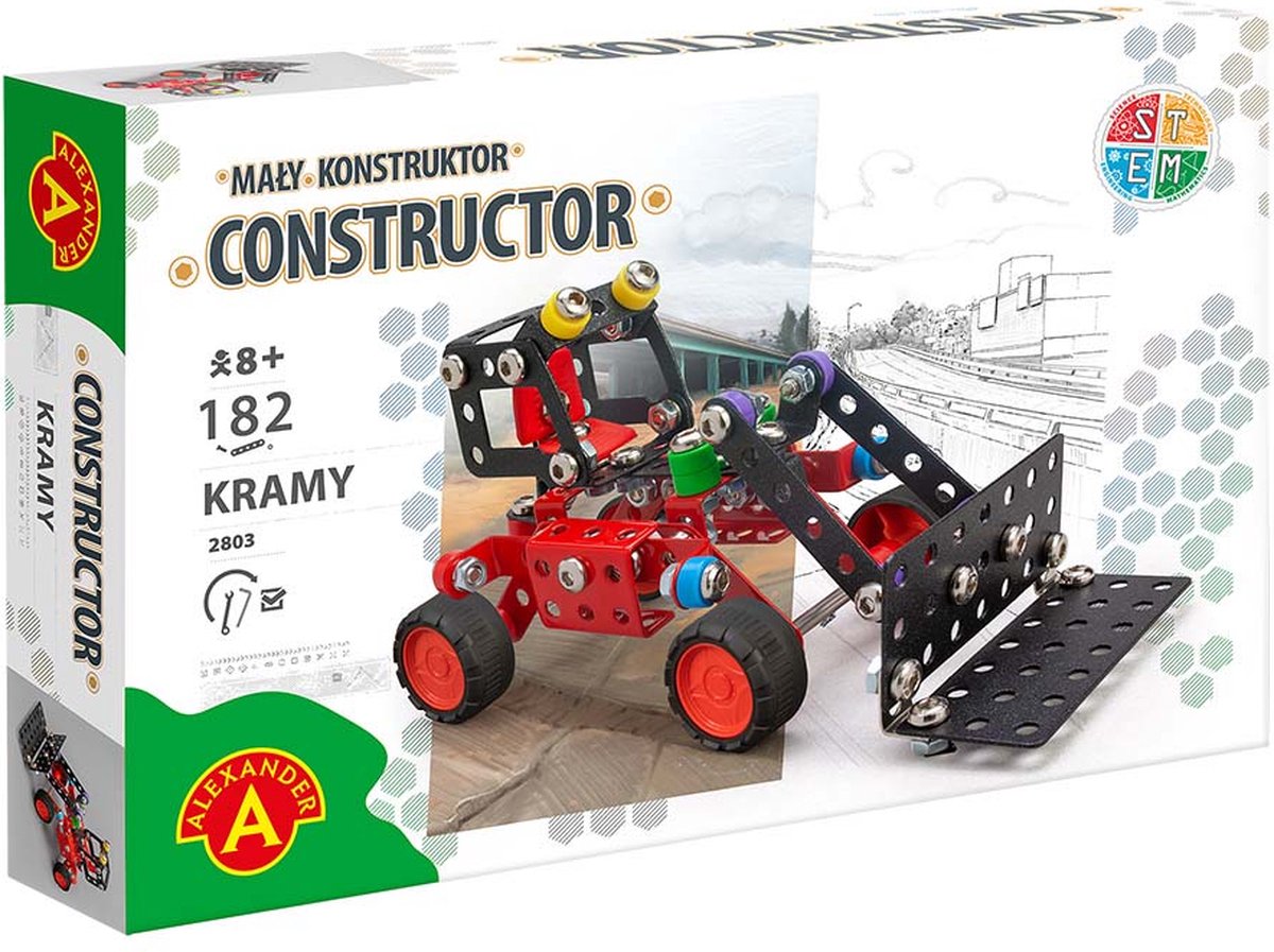 Alexander Toys Alexander Spielzeug-Konstrukteur – Bulldozer Kramy – 193-tlg