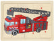 Playwood Holzstollenpuzzle Feuerwehr, 9-tlg.