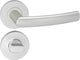 Impresso Türgriff – Burton – für den Innenbereich – rund mit runder WC-Rosette – Aluminium – 2 Stück