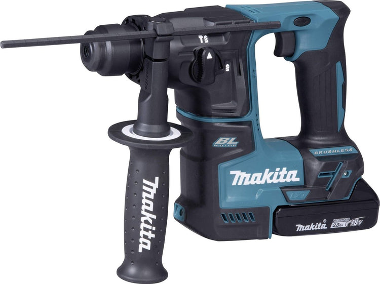 Makita hebr171raj 18 V Li-Ionen-Akku SDS-Plus Hammerbohrer-Set (2 x 2,0 Ah Akku) in MBox – 1,2 J – bürstenlos