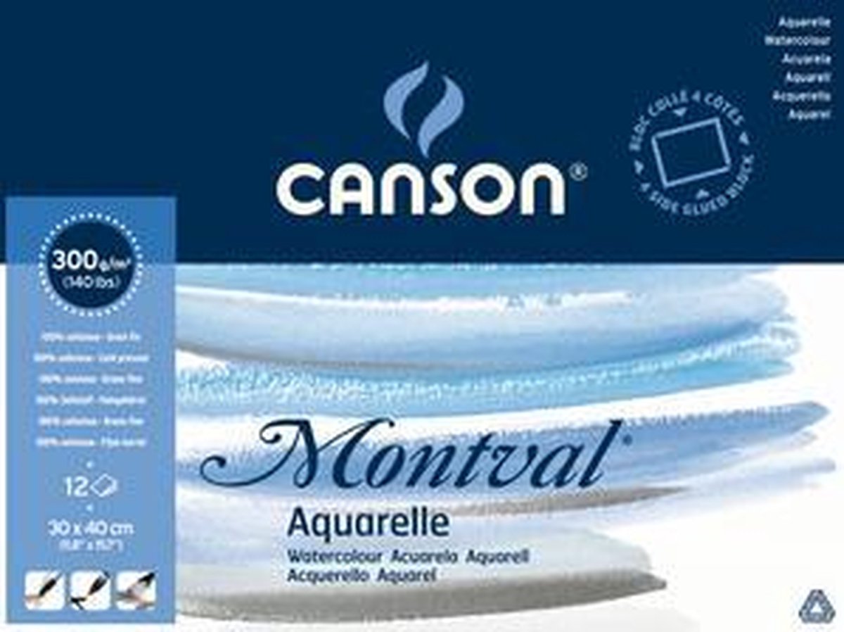 Canson Aquarellblock 'Montval', A3, 100 Blatt