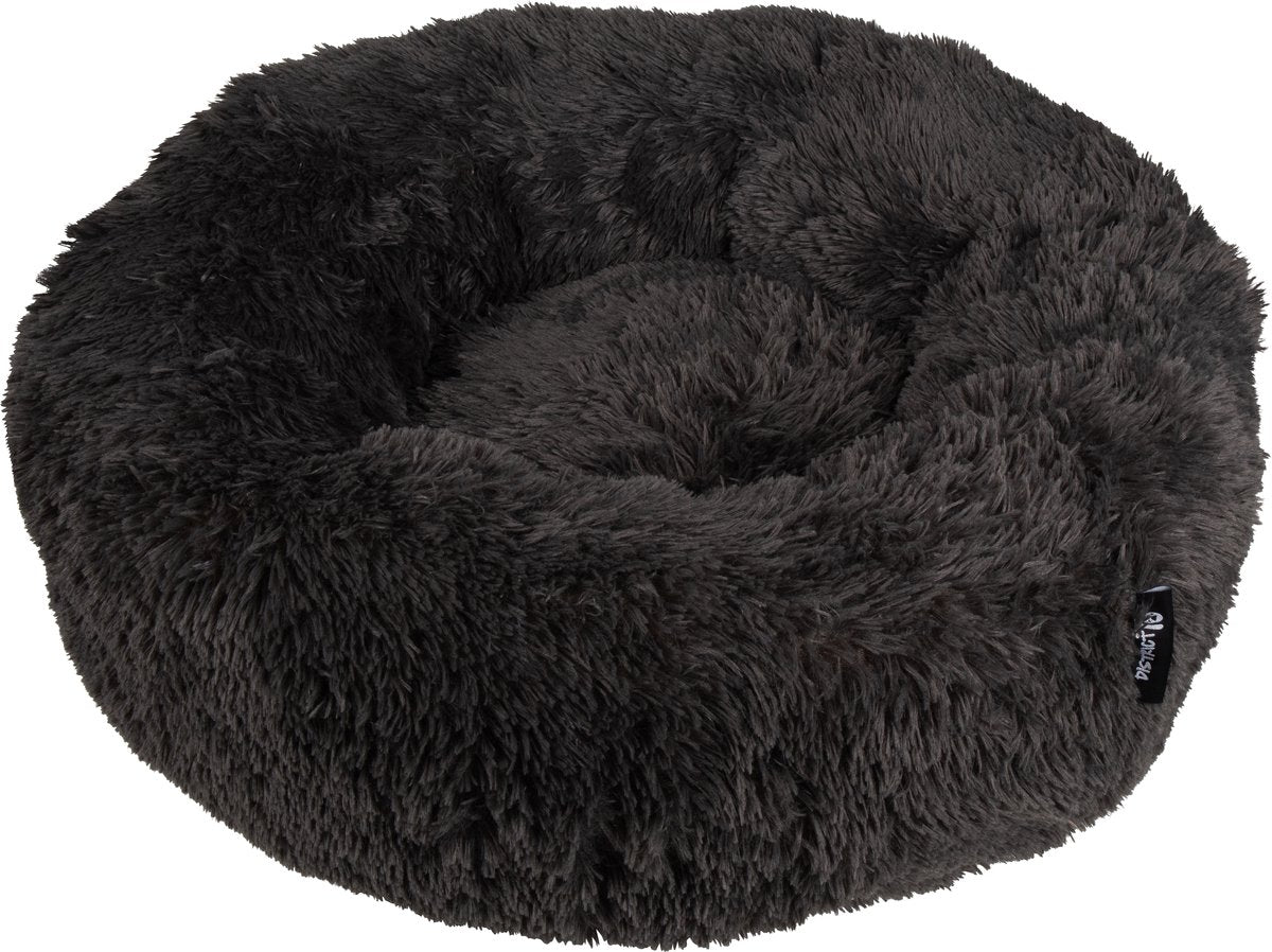 District 70 Fuzz Donut Hundebett – dunkelgrau – groß ø 80 cm