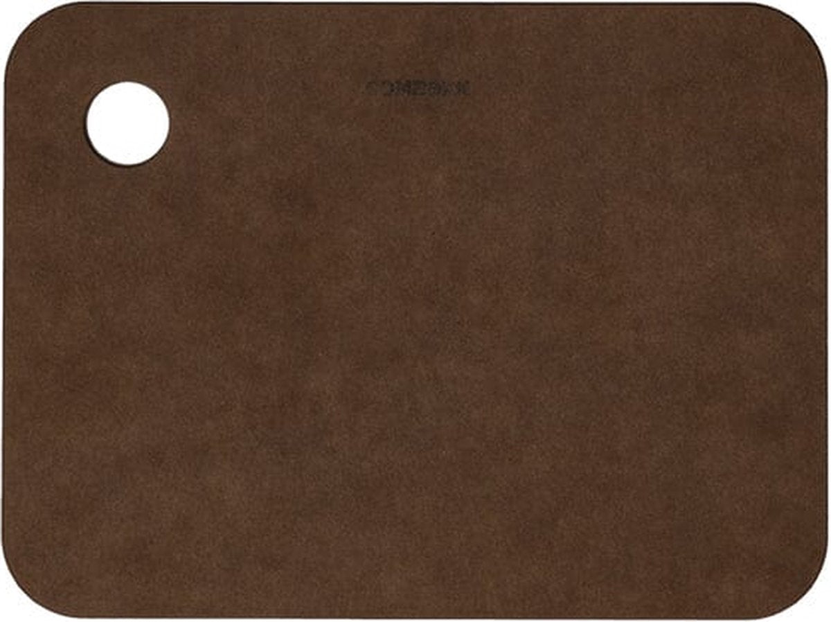 Combekk Schneidebrett – 100 % Recyclingpapier – frei von Mikroplastik – antibakteriell – spülmaschinenfest – 15 x 20 cm – braun