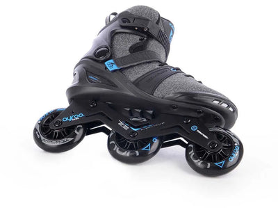 Tempish Ayroo 3x90 Inline-Skates Erwachsene – 3 Rollen 90 mm – Fitness-Speed-Inline-Skates – Schwarz Blau – Größe 45