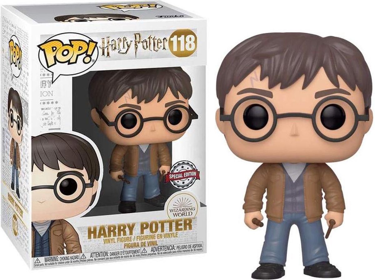 Funko Harry Potter Pop! Vinylfigur – Harry mit 2 Stöcken – 9 cm exklusiv