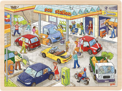 GOKI HOOLSAM JIGSAW Puzzle -Tankstelle, 96st.