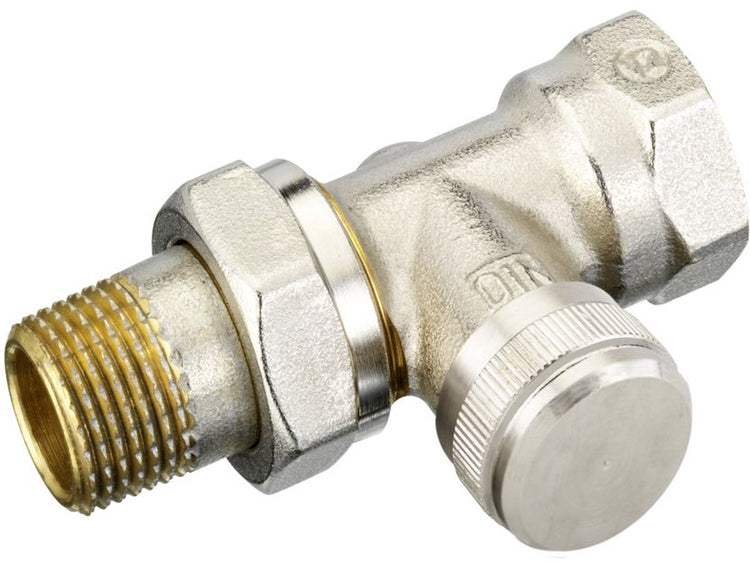 Danfoss Fußventil gerade 1 2 - kvs = 2,50 m3 h - rlv15 m. Möglichkeit zum Befüllen und Entleeren