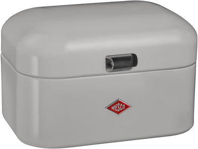 Wesco Single Grandy Brotkasten | 7,5 Liter - Größe M | Metall - grau | Brotaufbewahrung