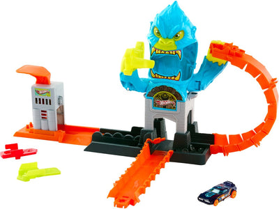 Hot Wheels City Gorilla Attack Spielset und Spielzeugauto