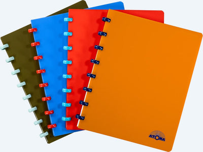 Atoma Natur-Notizbuch, ft A5, 144 Seiten, liniert, verschiedene Farben, 10 Stück