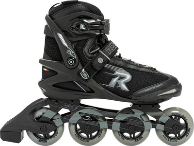 Roces Pic TIF 80 Inline-Skates – 4 x 80 mm Rollen – Fitness-Inline-Skates – Schwarz Grau – Größe 42