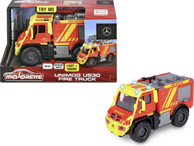Majorette - Unimog U530 Feuerwehrauto - Feuerwehrauto - Licht und Ton - ab 3 Jahren
