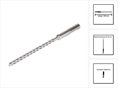 Makita-Zubehör P4S: SDS-Plus-Bohrer 6 x 165 mm – B-57978 – B-57978