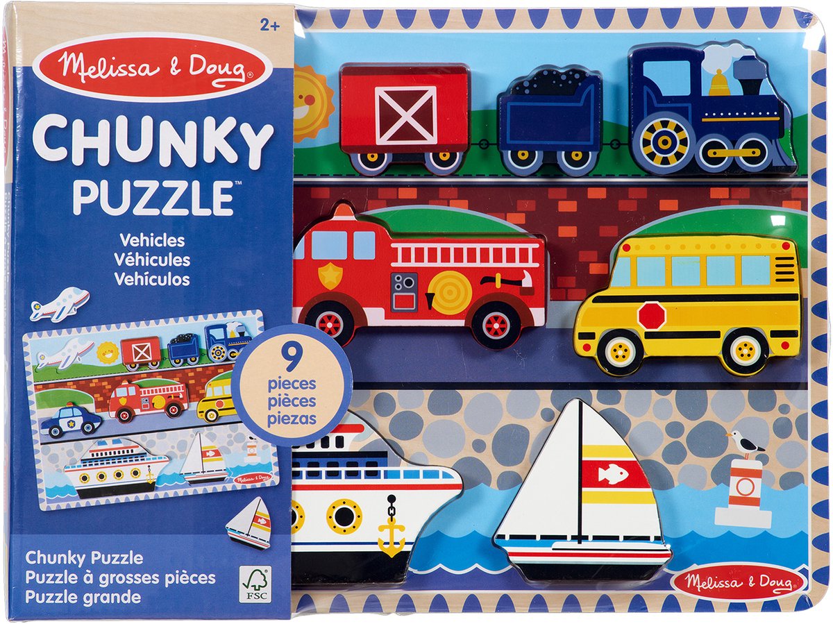 Melissa Doug – Holzpuzzle – Fahrzeuge