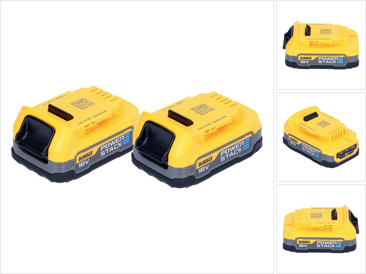 Dewalt DCBP034E2-XJ Doppelpack-Power-Stack-Akku | 18v xr | 1,7ah - dcbp034e2-xj
