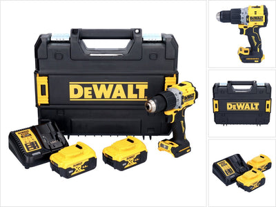 Dewalt DCD 805 P2T Akku-Schlagbohrschrauber 18 V 90 Nm bürstenlos + 2x Akku 5,0 Ah + Ladegerät + Tstak