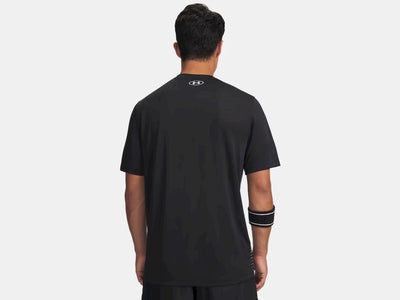 Under Armour ua Tech Play Short Sleeve-Blk Herren-Sportshirt – Schwarz und Weiß