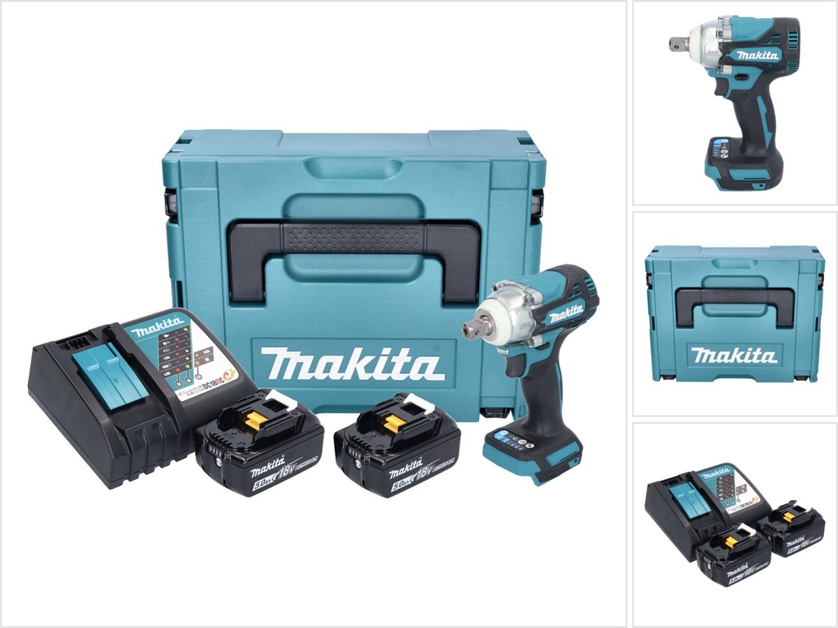 Makita dtw301rtj | Akku-Schlagschrauber | einstellen | 18v | 2 x 5,0 Ah Akku und Schnellladegerät | in mbox