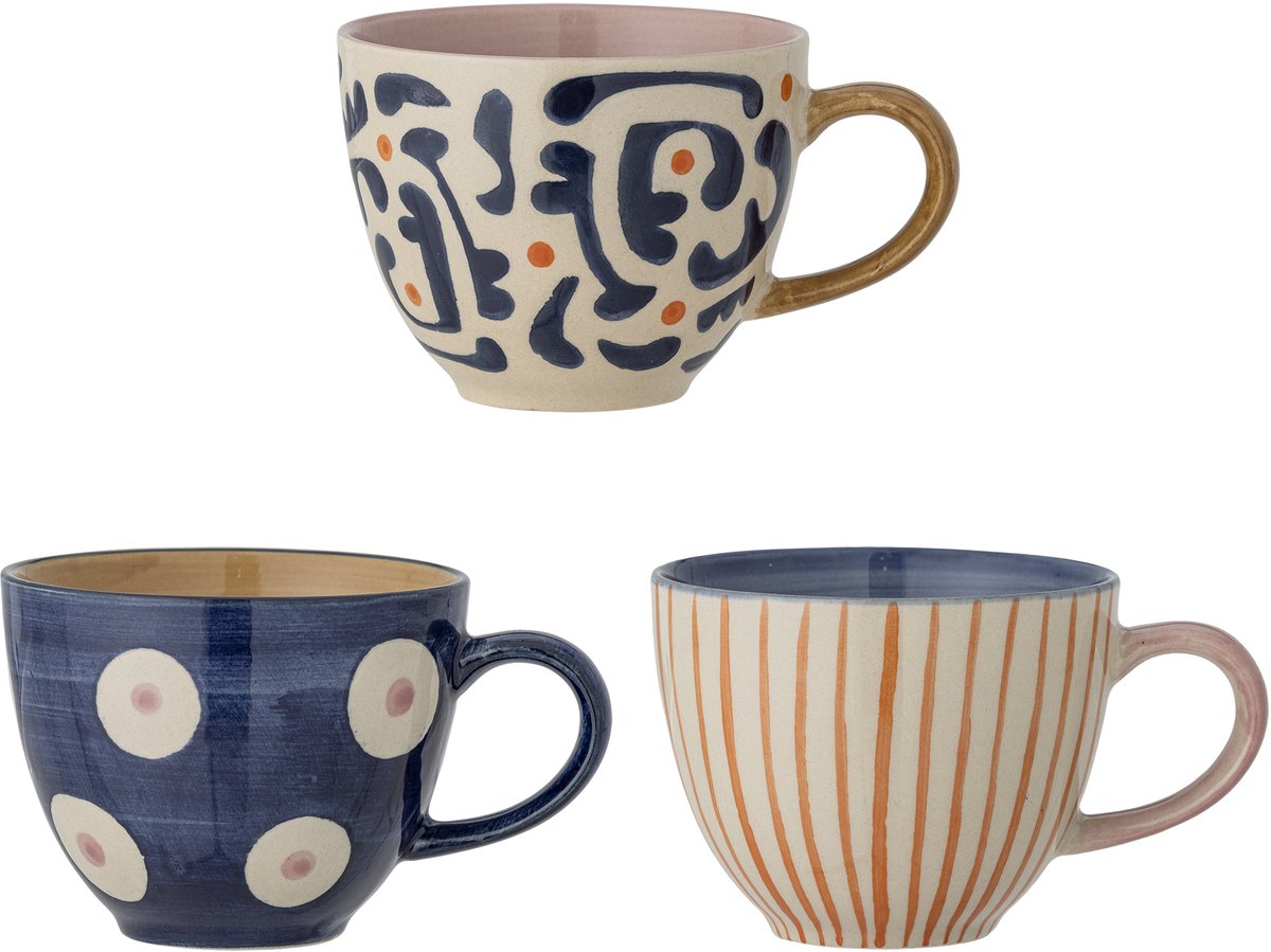 Bloomingville Eviaya Tasse – Blau – Steingut