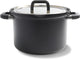 Bk Flow Cool Black Suppentopf 24 cm – 6,5 l – Kochtopf aus Edelstahl – Induktionskochtopf – ofenfest bis 160 °C – Kaltgriff – mit Deckel – schwarz