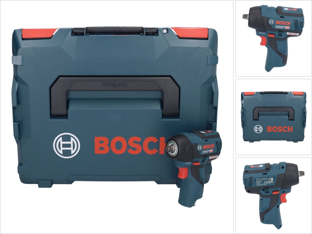 Bosch Blue GDS 12V-115 Professional Akku-Schlagschrauber Solo | ohne Akkus und Ladegerät in L-Boxx - 06019e0102
