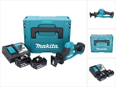 Makita Scie Sabre Recipro 18 V LXT (2 x 5,0 Ah) und Coffret Makpac – DJR189RTJ