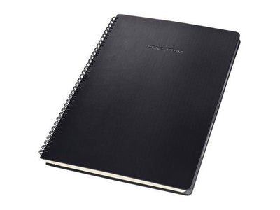 Sigel Spiralnotizbuch - Conceptum - A4 - Schwarz - Hardcover - 160 Seiten - kariert - inkl. Tabs – 80-Gramm-Papier – si-co840