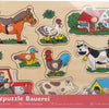 Kleine Fußhölzernosen Puzzle Farm, 9st.