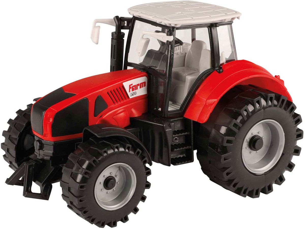 Toi-Toys Traktor mit Reibung rot, 19 cm