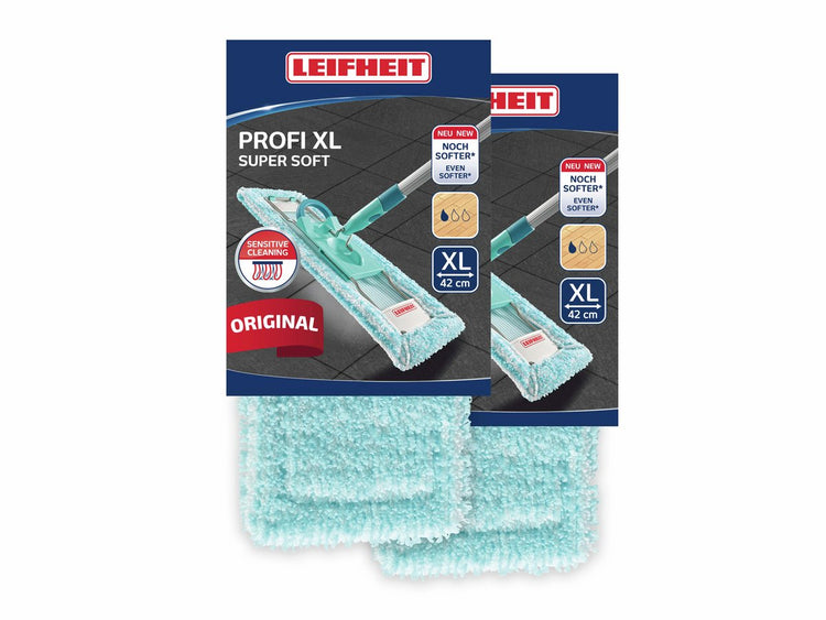 Leifheit Profi XL Bodenwischerbezug – 42 cm – superweich – 2 Stück