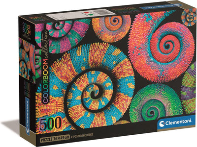 Clementoni – Puzzle – 500 Teile – Colorboom Curly Tails – Puzzle für Erwachsene – hochwertige Sammlung
