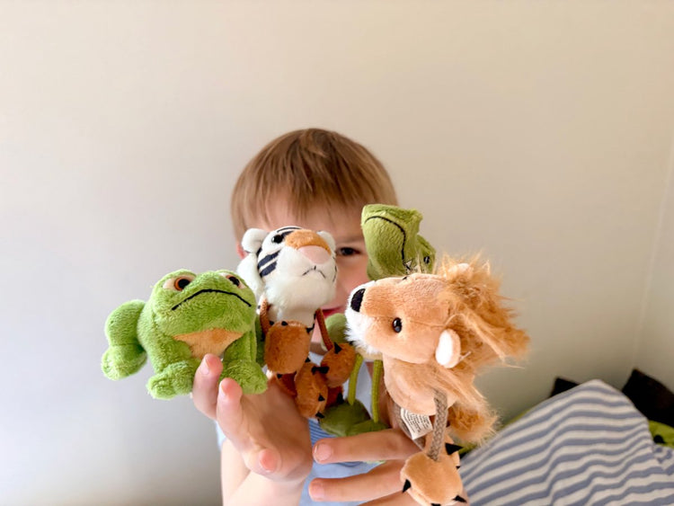 The Puppet Company Fingerpuppe Löwe – Handpuppe Tierspielzeug.