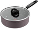 Tefal Ceramic Control Grau – Bratpfanne – 24 cm – Keramik – Induktion – inklusive Deckel – PFAS-frei – geeignet für die Verwendung mit Metallspateln