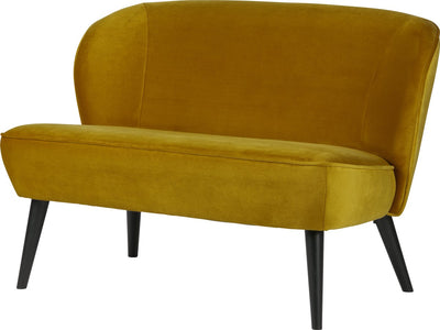 Woood Sara Bank – Samt – Ocker – 73 x 110 x 72